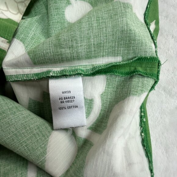 Boden Womens Green White Floral Sleeveless Cotton Shift Dress 10L V-Neck WH133 - Picture 5 of 10